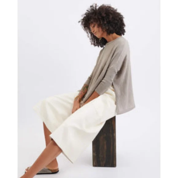 MERSEA Catalina Crewneck Sweater in Driftwood One Size - Picture 4 of 10